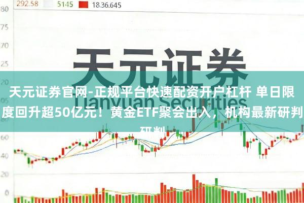 天元证券官网-正规平台快速配资开户杠杆 单日限度回升超50亿元！黄金ETF聚会出入，机构最新研判